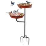 Freestanding Bird Bath & Feeder Garden Stake £6.09