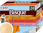 INABA Ciao Bisque, Multipack Pollo, Ternera, Atún y Salmón (24 x 40g) por 16.71€