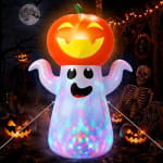 Inflable de Halloween 1.5 m con fantasma y calabazas por $298 en Amazon