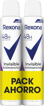 4 botes Rexona Invisible Antitranspirante para mujer 200ml por 7.03€