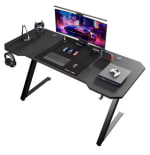 GTPLAYER Mesa juegos superficie fibra de carbono 120x60 cm por 67.53€