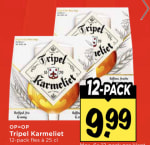 12-Pack Tripel Karmeliet voor €9,99 bij Vomar