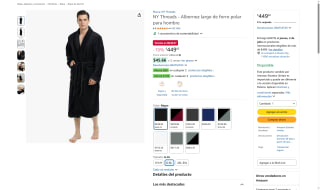Albornoz largo NY Threads por $450 | Oferta Amazon