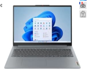 Ordinateur portable Lenovo IdeaPad Slim 3 16" AMD Ryzen 7 16GB à 529€