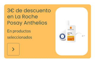 -3€ de Descuento en La Roche Posay Anthelios.