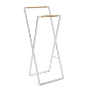 Versa Toallero de Pie Plegable de Metal y Bambú con 2 Soportes 45x40x110 cm a 12.99€