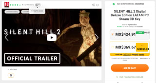 SILENT HILL 2 Digital Deluxe Edition LATAM por $420 | Kinguin