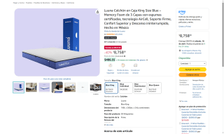 Luuna Colchón King Size por $8,758 | Oferta Amazon
