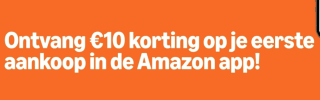 €10 korting bij eerste aankoop vanaf €25 bij Amazon