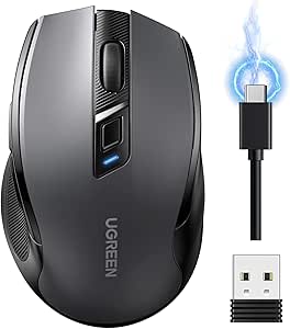 UGREEN Wireless Mouse 2.4GHz Bluetooth 5.4 for £9.89