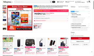 Super Mario Galaxy + Galaxy2 por $852 | Oferta AliExpress