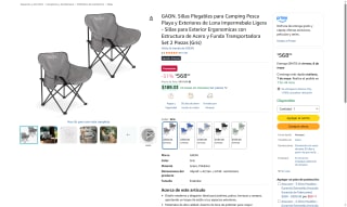 Silla plegable GAON por $568 | Oferta Amazon