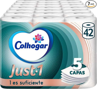 Colhogar Just 1 x42 Papel Higiénico Extra Absorbente de 5 capas por 23,06€