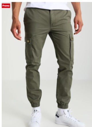 Pantalon cargo Pier One olive à 22,89€