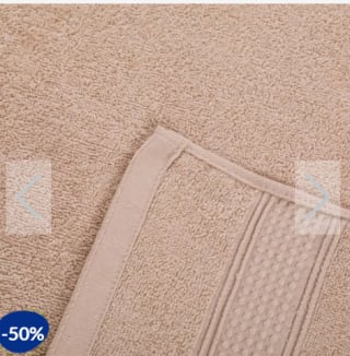 Toalla d/Baño 70X140cm Algodón Matiz Beige Rebaja $7.490 en Dimarsa, Chile