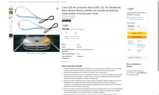 Tira LED 60cm Bicolor por $124 | Oferta Amazon