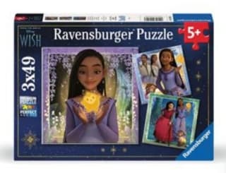 Puzzle Ravensburger Disney Wish de 3×49 piezas por 4.20€.