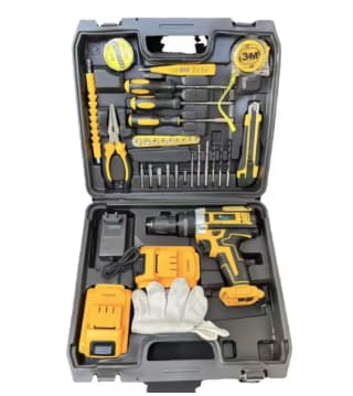 Taladro Inalámbrico Alta Velocidad 25 Niveles Par Ajustable + herramienta por 19,67€