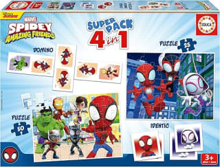 Educa Superpack Spidey & Friends bordspel en puzzels voor €5,10 bij Amazon