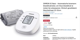 OMRON X2 Basic - Bloeddrukmeter voor €22 bij Amazon