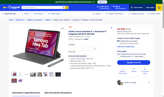 Tablet Lenovo Ideatab 11 128GB por $3,999 | Coppel