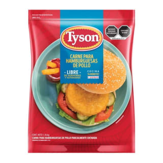 Carne para Hamburguesas de Pollo Tyson 1.36 kg por $89 en Sam's Club