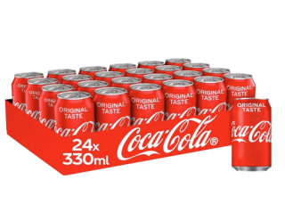24 latas Coca-Cola Original,Coca-Cola Zero Azúcar refresco 330 ml por 12.45€