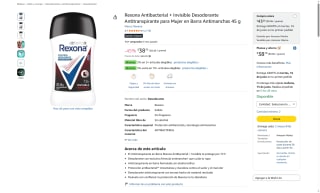 Desodorante Rexona 45g por $39 | Oferta Amazon