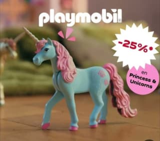 Playmobil -25% de Dto en Princesas y Unicornios.