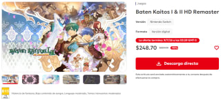 Baten Kaitos I & II HD Remaster por $249 | Nintendo eShop