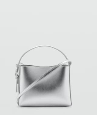 Bolso mini shopper metalizado por 9.99€