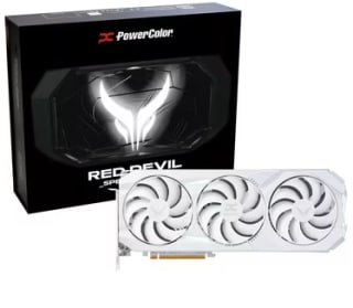PowerColor Radeon RX 9070 XT Red Devil Spectral White - 16GB GDDR6 RAM voor €699