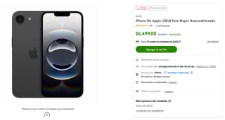 iPhone 16e 128GB eSIM Reacondicionado por $5,849 en Bodega Aurrera