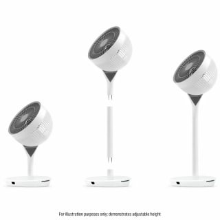 IRIS Woozoo STF-360DC-N 360 Pedestal Air Circulator in White/Grey - Instore Watford