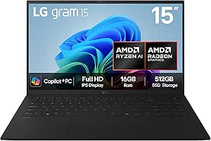 LG gram 15.6" Ryzen AI 7 Ultra-Light Laptop on Amazon for £491.57