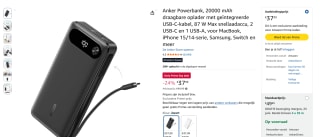 Anker Powerbank voor €37,99