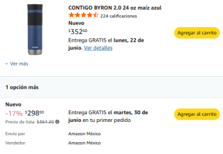 Termo Contigo Byron 2.0 por $298 | Oferta Amazon