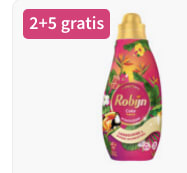 2+5 gratis op Robijn wasverzachter bij Plein