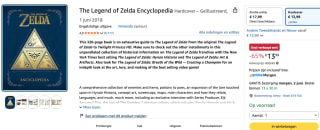 The Legend Of Zelda Encyclopedia voor €13,99 bij Amazon