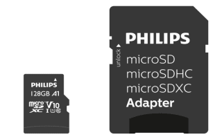 Carte microSDXC Philips Ultra Speed 128 Go Adaptateur SD UHS-I U1 à 12,71€