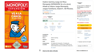 Monopoly Ve a la Cárcel por $164 | Amazon