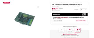 Set de Oficina Mini Office Depot 6 piezas por $10 | Office Depot