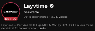 Liga de México con Partidos Gratis | Layvtime (YouTube)