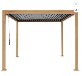 Pergola bioclimatique GAYA, structure en aluminium et en acier à 749,99€