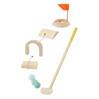 62% korting op Houten Midget Golfset, 8dlg. bij Lobbes