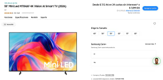 Samsung Smart TV 55" Mini LED 4K por $6,091