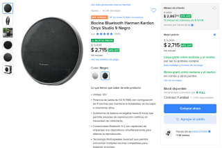 Harman Kardon Onyx Studio 9 por $2,715 en Mercado Libre