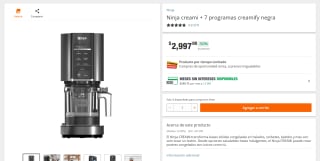 Ninja Creami + 7 Programas Creamify por $2,997 | Home Depot