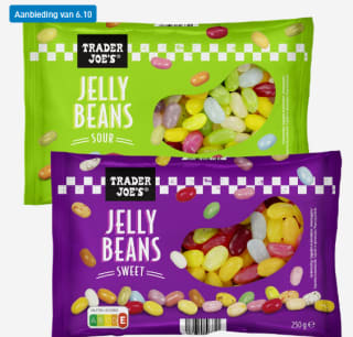 Trader joe's Jelly beans 250 g. voor €1,69 bij de Aldi