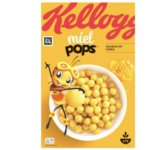 3x2 Kellogg's miel pops cereales de arroz inflado sabor a miel 450 g por 2,75€